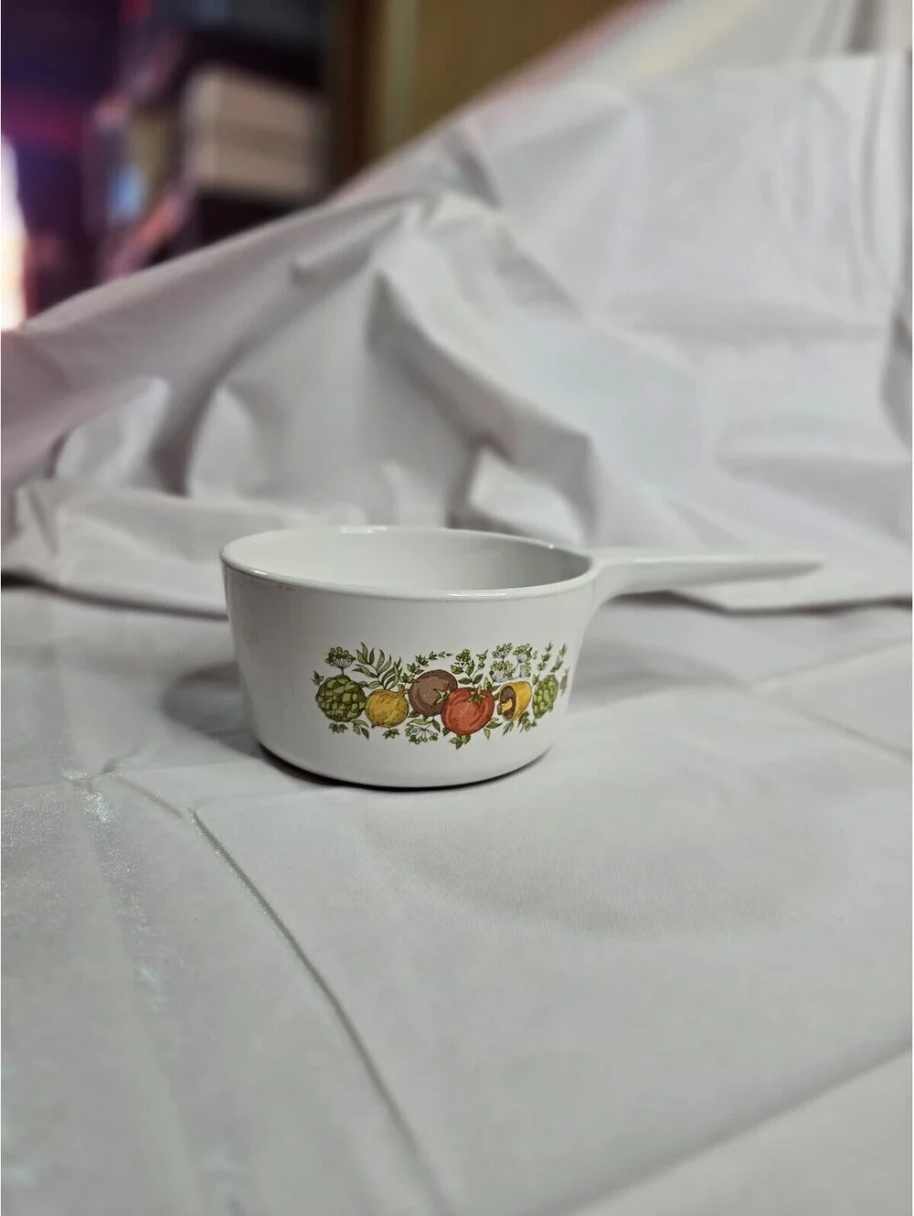 Vintage CorningWare Spice O' Life RangeToppers 1-Qt Saucepan N-1-B Stovetop